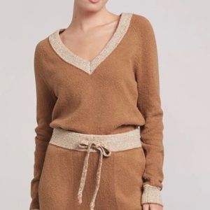 Faherty Serene Sweater Chai Latte Large